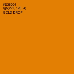 #E38004 - Gold Drop Color Image